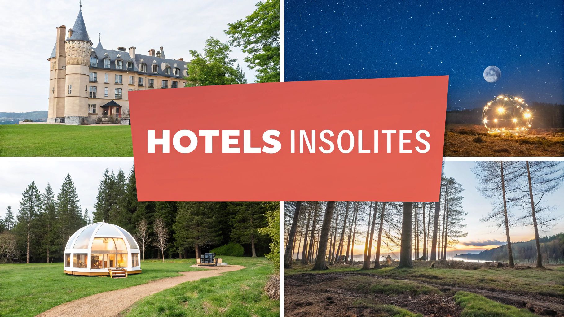 Hôtel insolite en France : guide 2026 des 7 meilleures plateformes