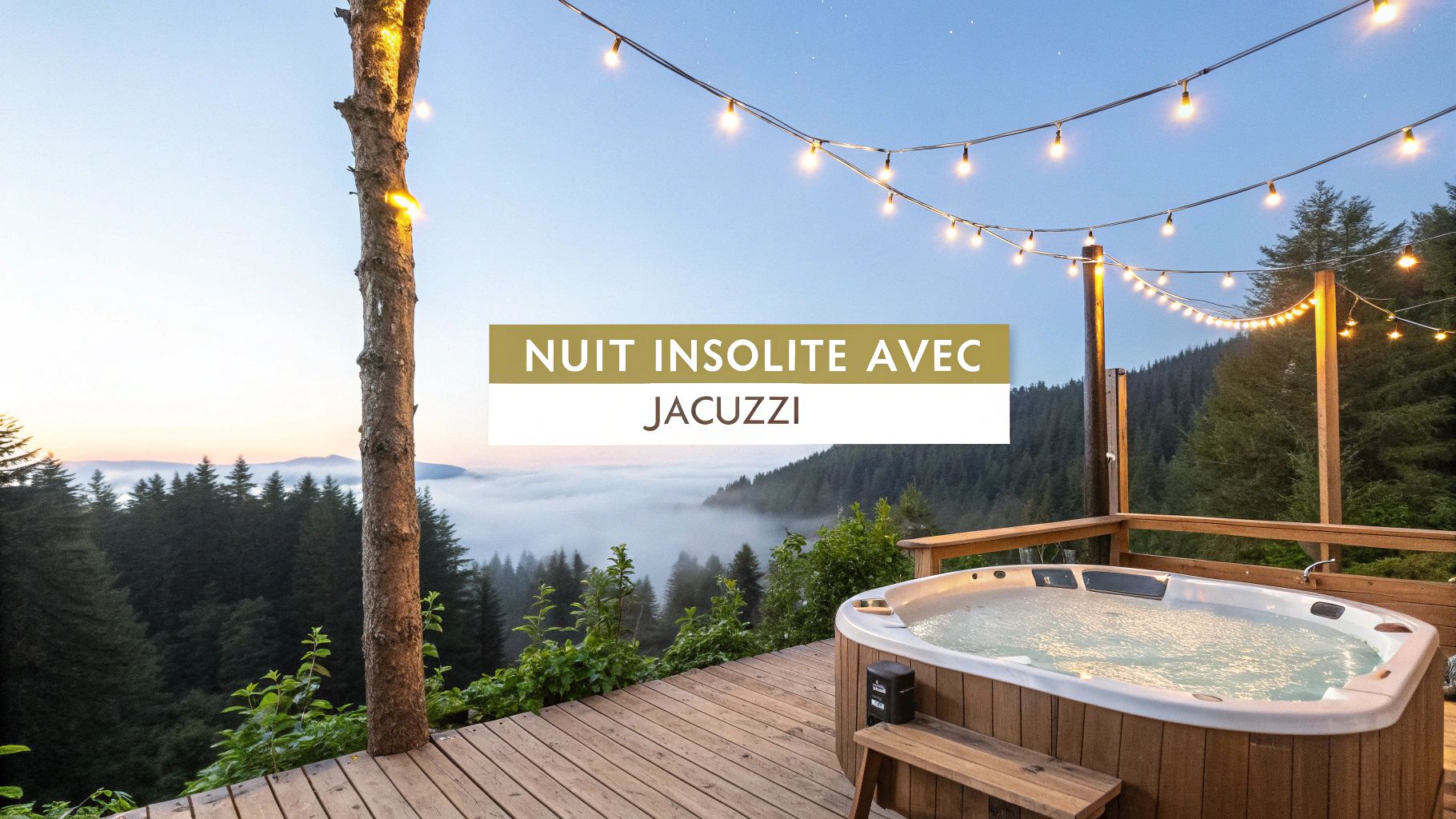 Nuit insolite avec jacuzzi : 7 idées pour 2025