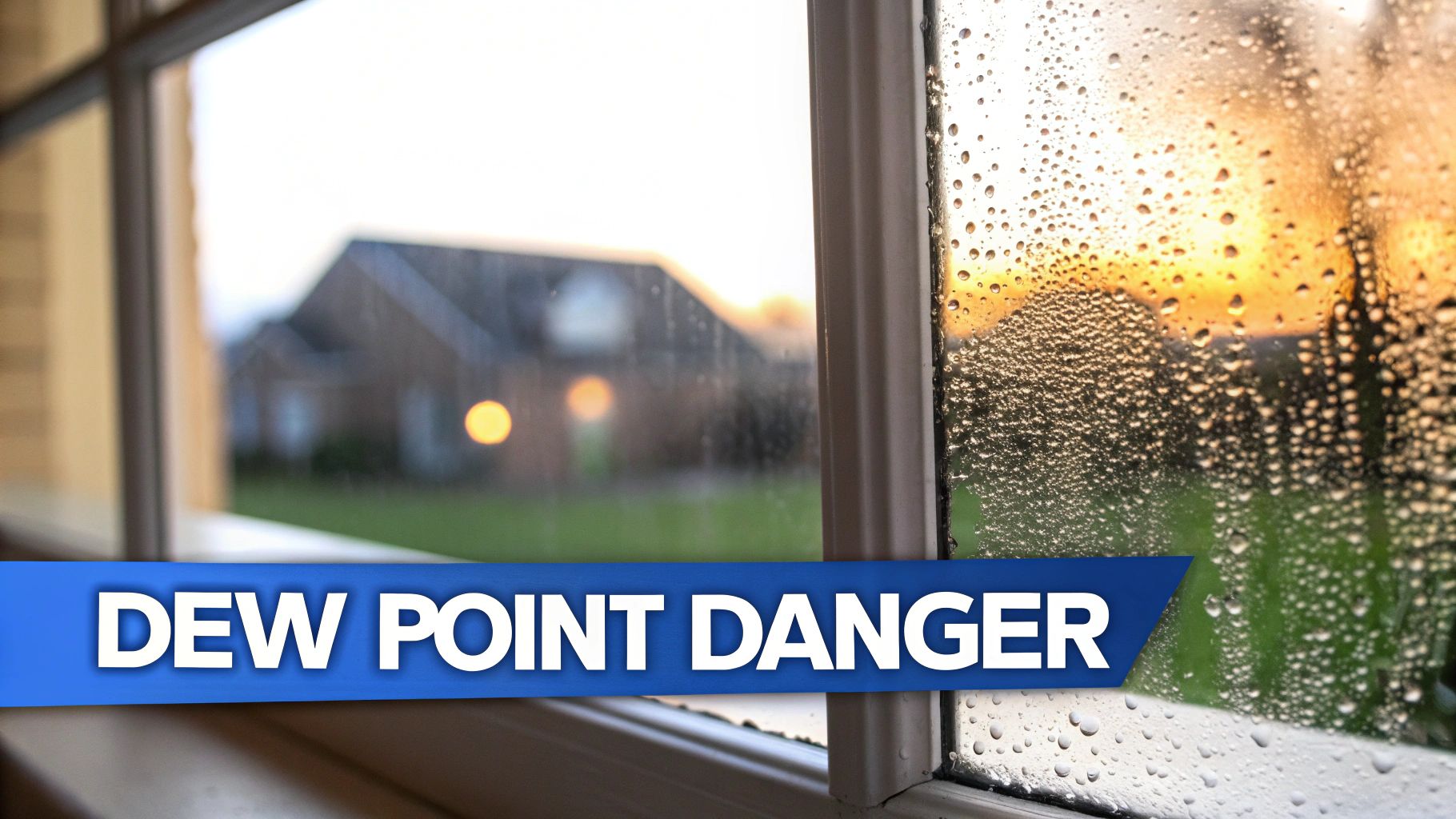 A glass of iced tea with condensation dripping down the side on a warm day.