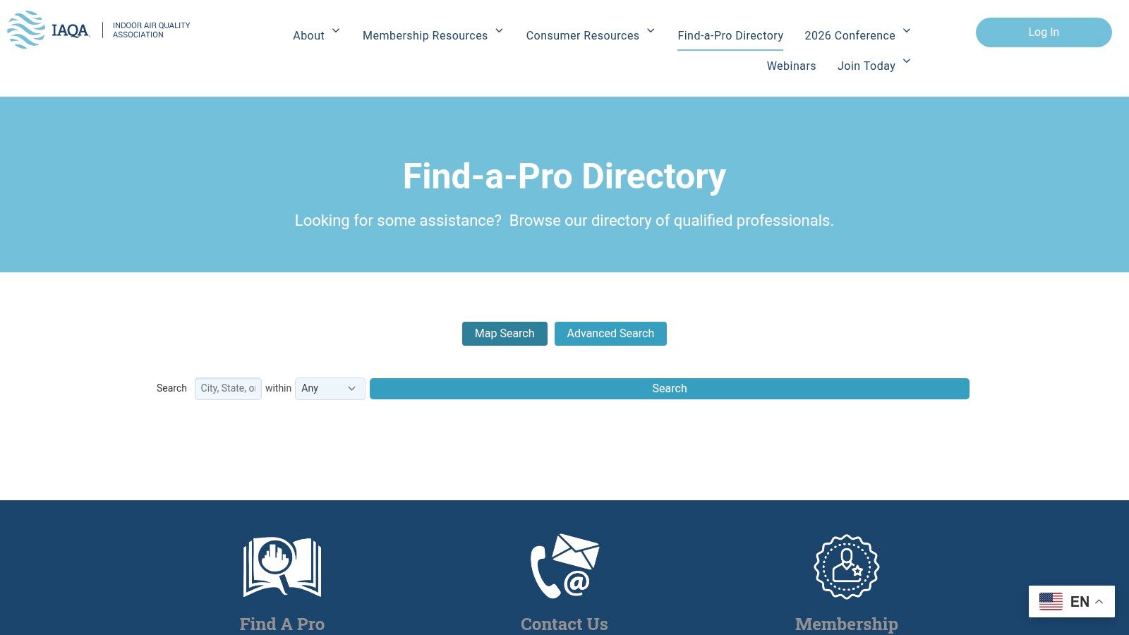 Indoor Air Quality Association (IAQA) — Find-a-Pro