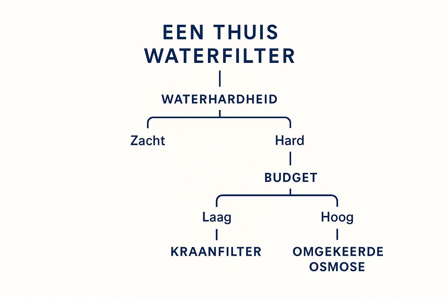 Infographic about water filteren thuis