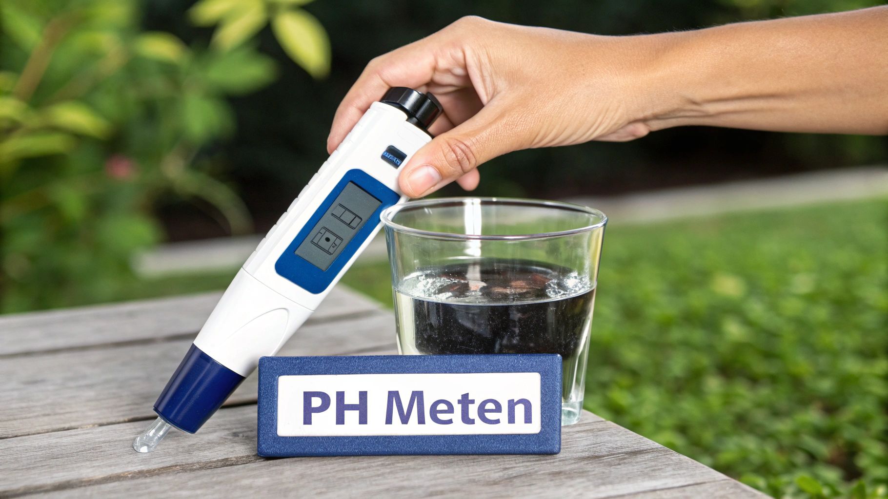 Kalibratie water pH tester