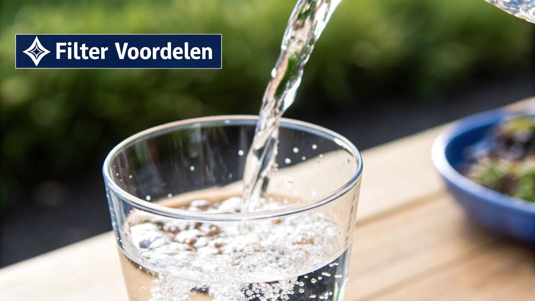 Belgische familie drinkt water