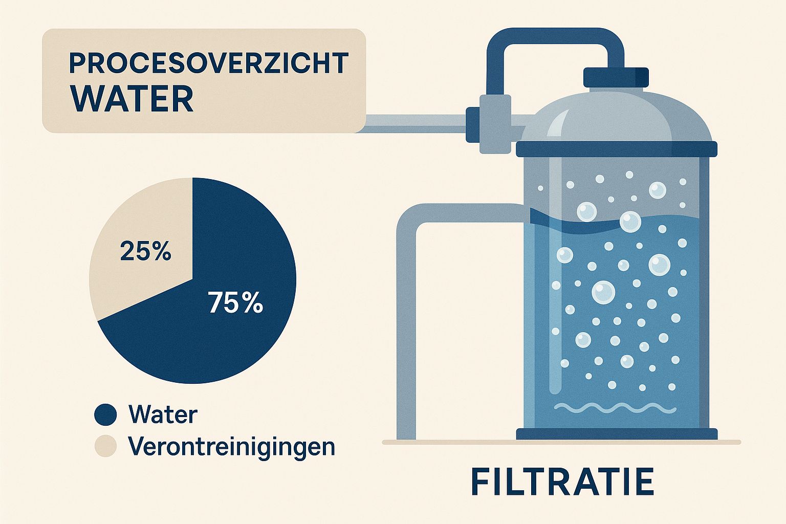 Infographic about industriële waterbehandeling