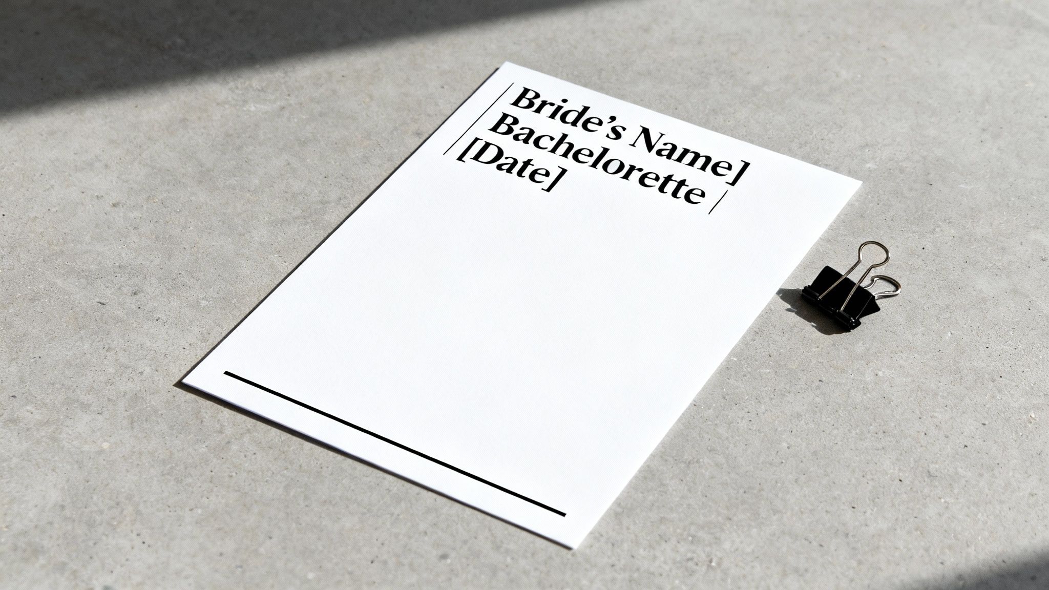 Minimalist Modern Wording