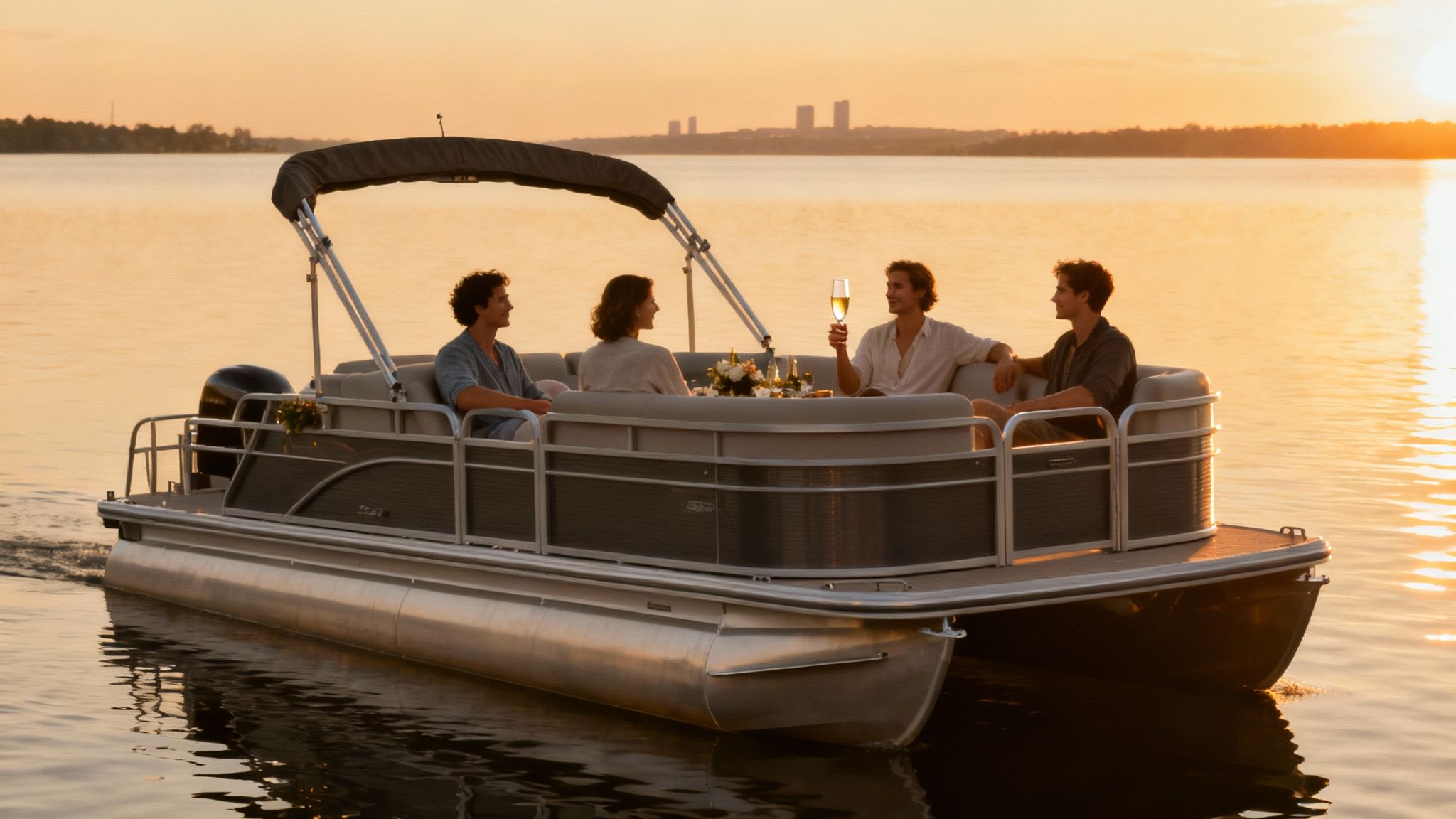 Pontoon Boat Party on Percy Priest Lake