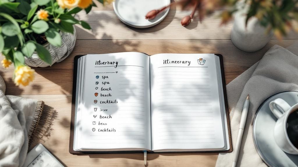 Infographic showing key data about Destination and Accommodation Selection