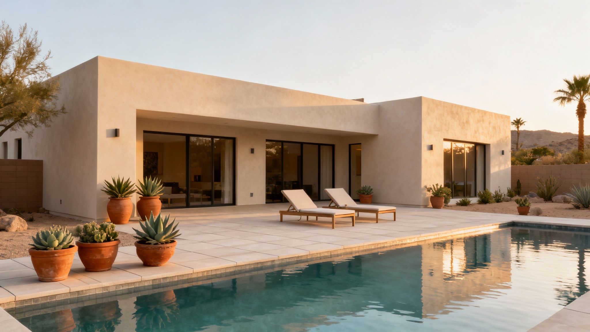 A modern, spacious living room and kitchen area perfect for a bachelorette party group to gather in.