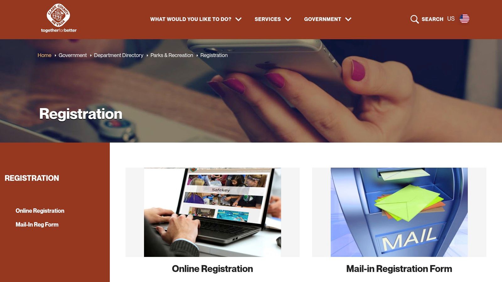 Clark County Parks & Recreation – Official Registration