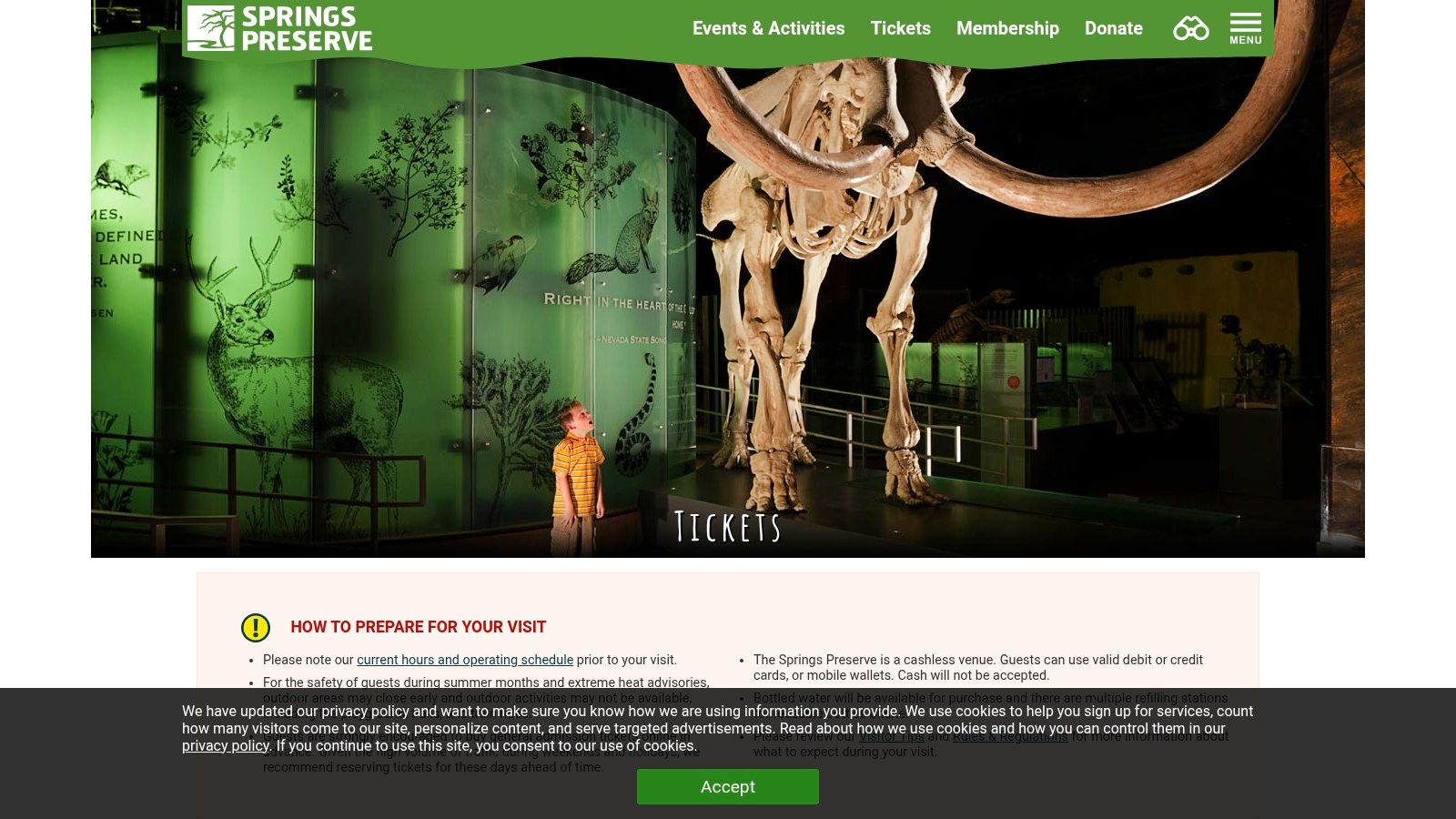 Springs Preserve – Official Tickets and Family Programs