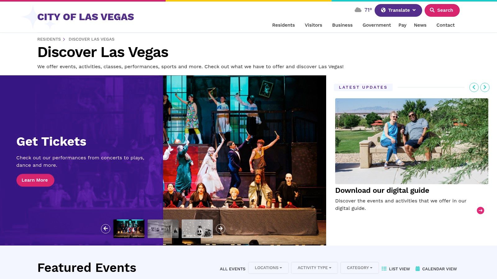City of Las Vegas – Official Events Calendar