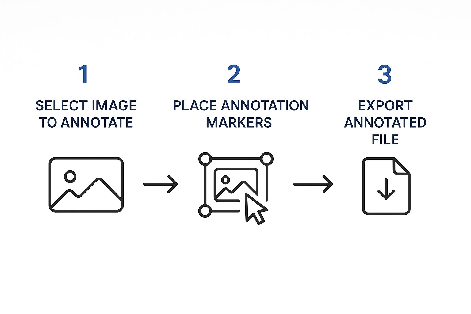 Infographic about how to annotate a picture