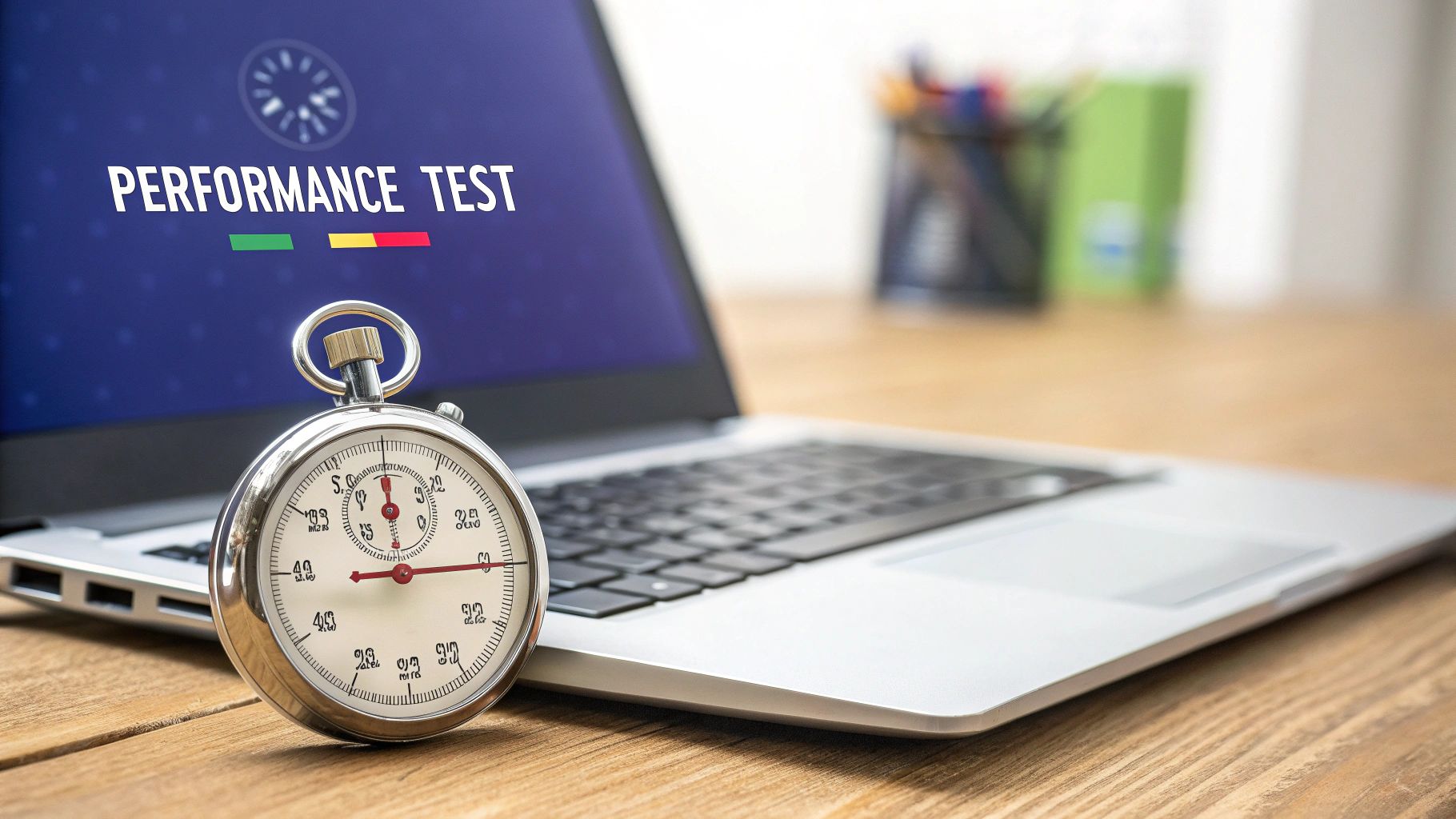 A dashboard showing technical website metrics like uptime, speed, and security status.