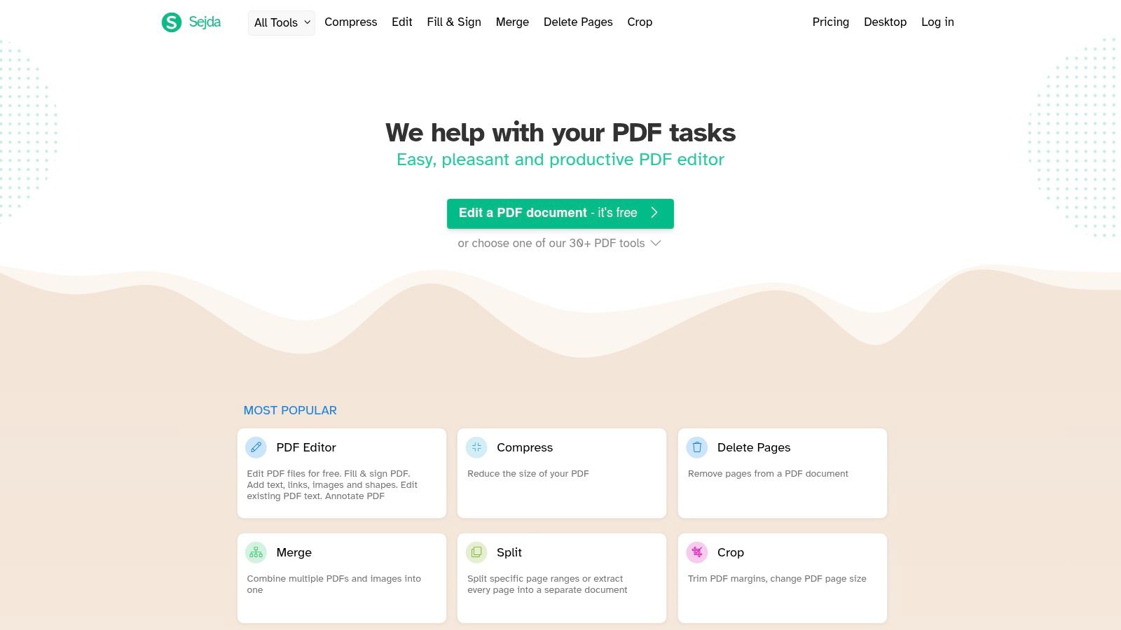 Sejda PDF Editor