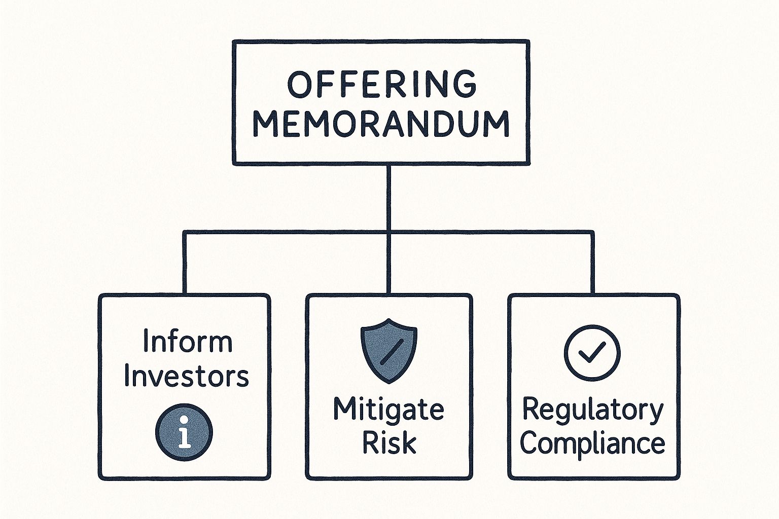 Infographic about what is an offering memorandum