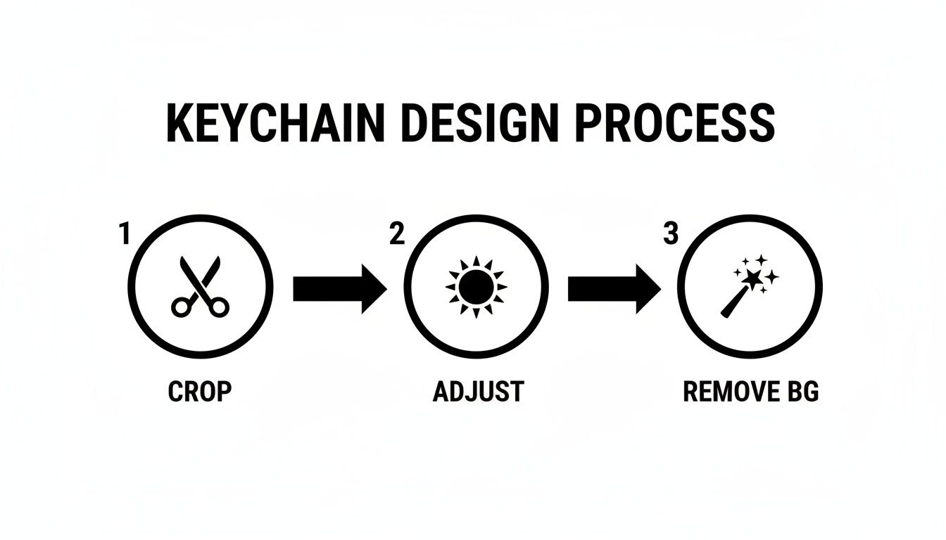 Infographic about make personalized keychains