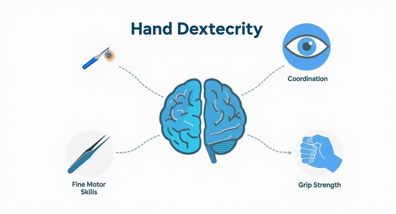Infographic about what is hand dexterity