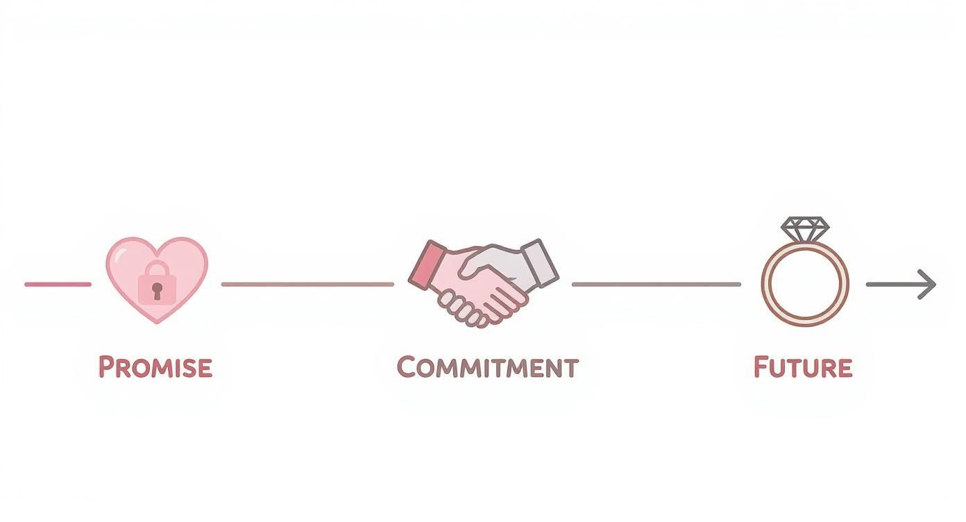 Infographic about what is the purpose of a promise ring