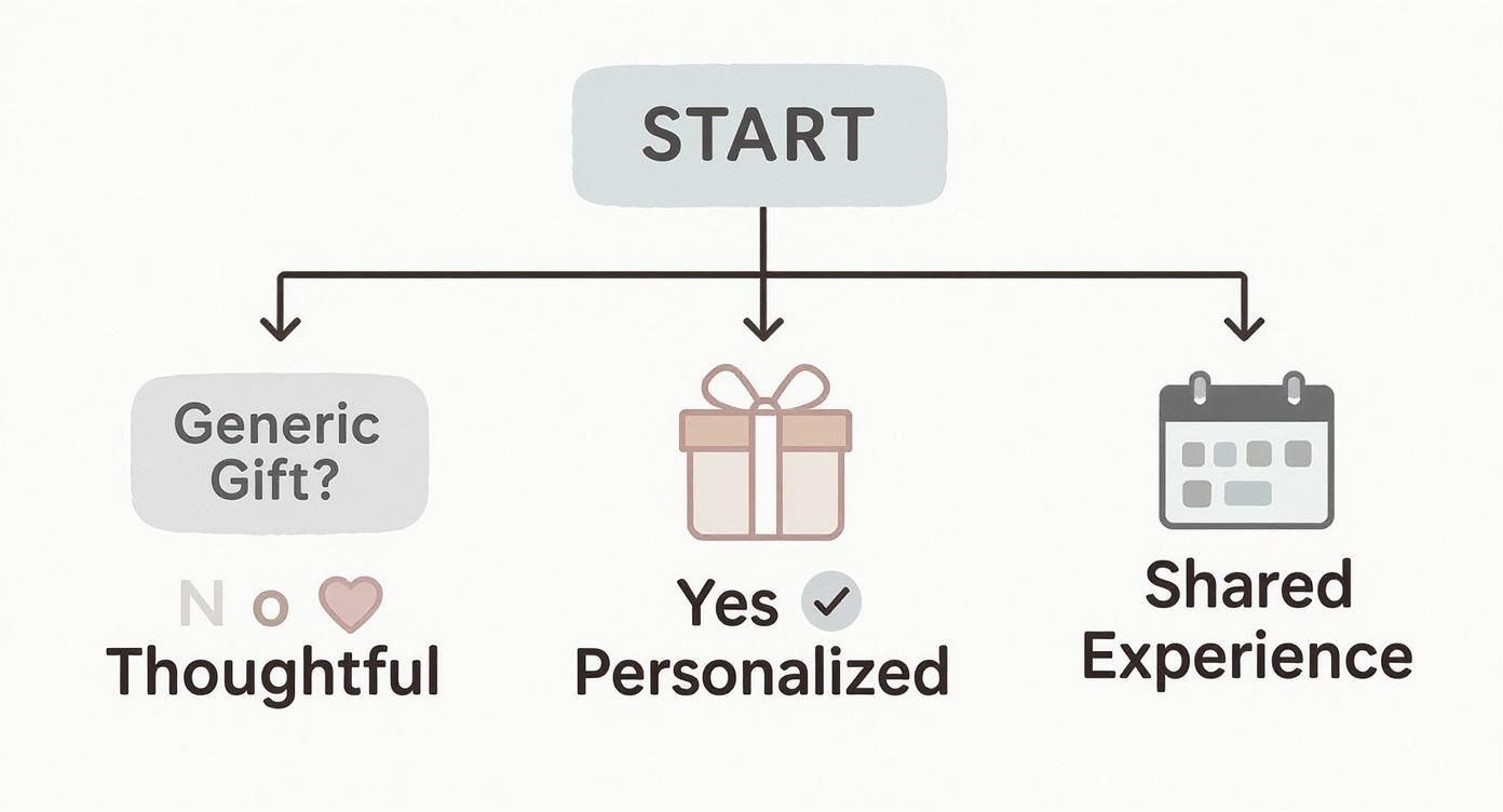 Infographic about creative gift ideas for girlfriend