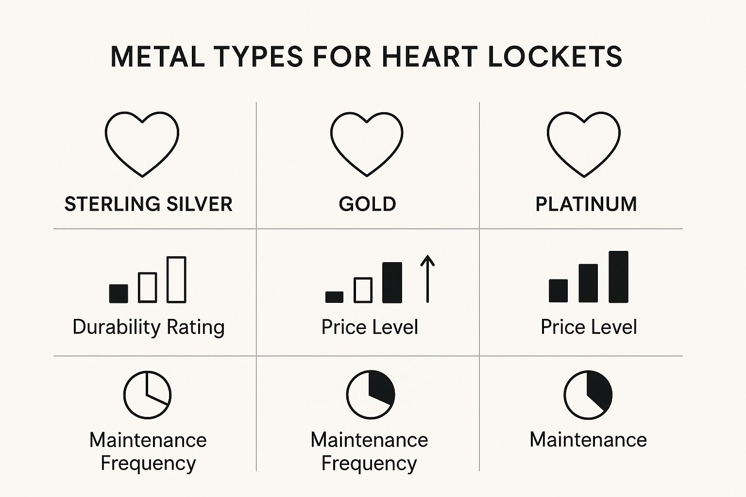 Infographic about picture heart locket necklace