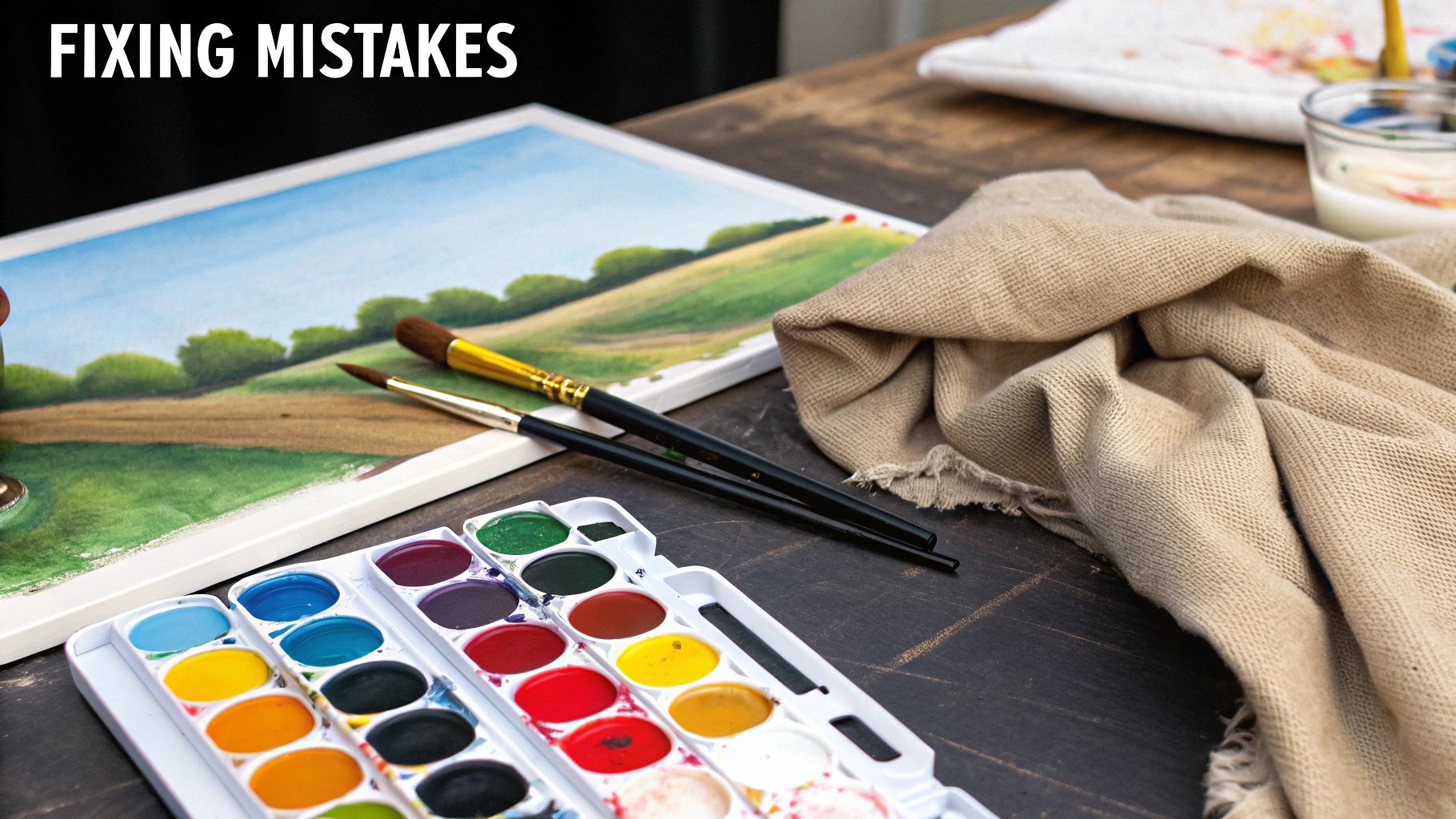 A finished paint-by-number canvas is displayed on a wall, beautifully framed.