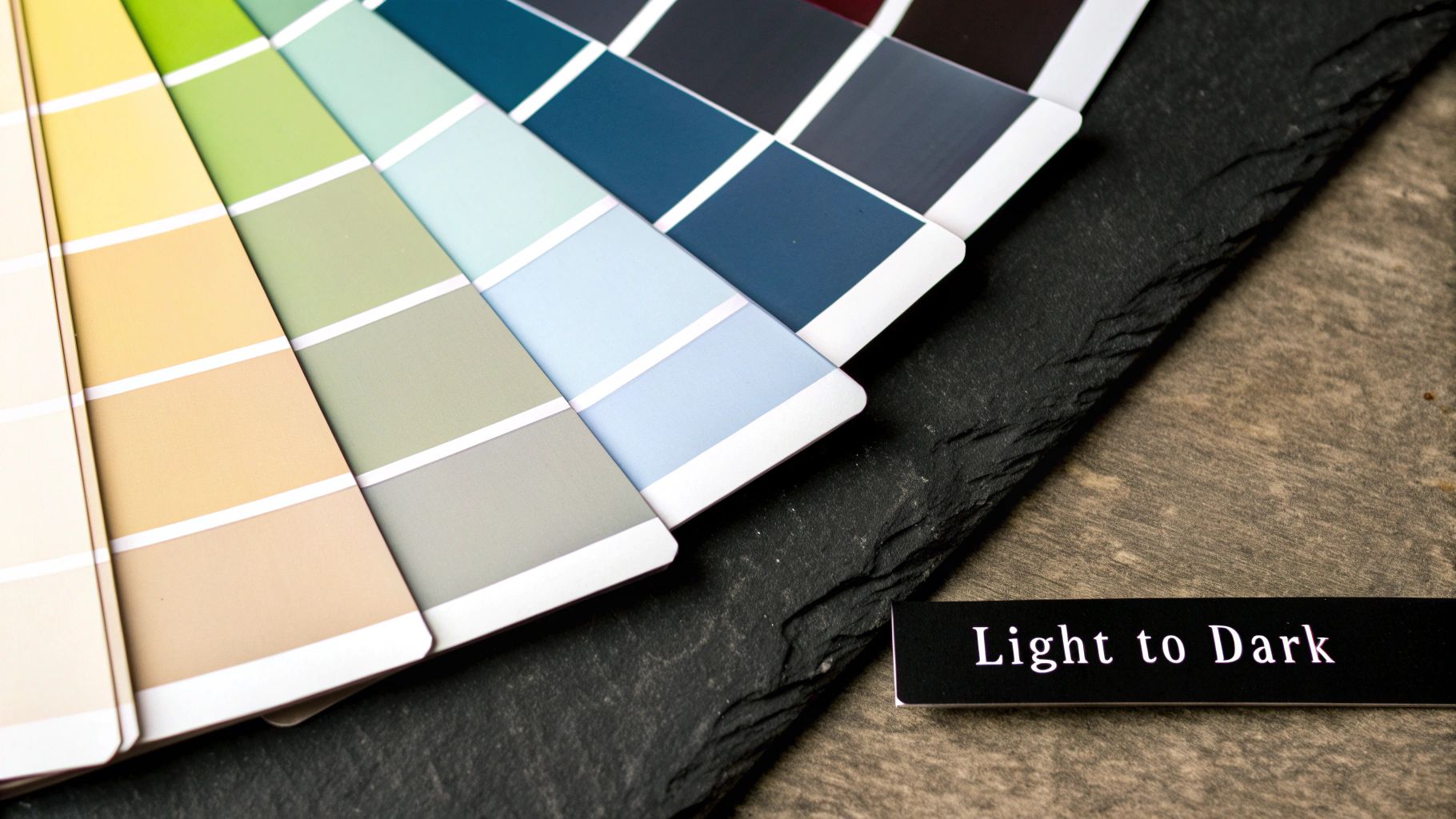 Start with Light Colors and Progress to Dark