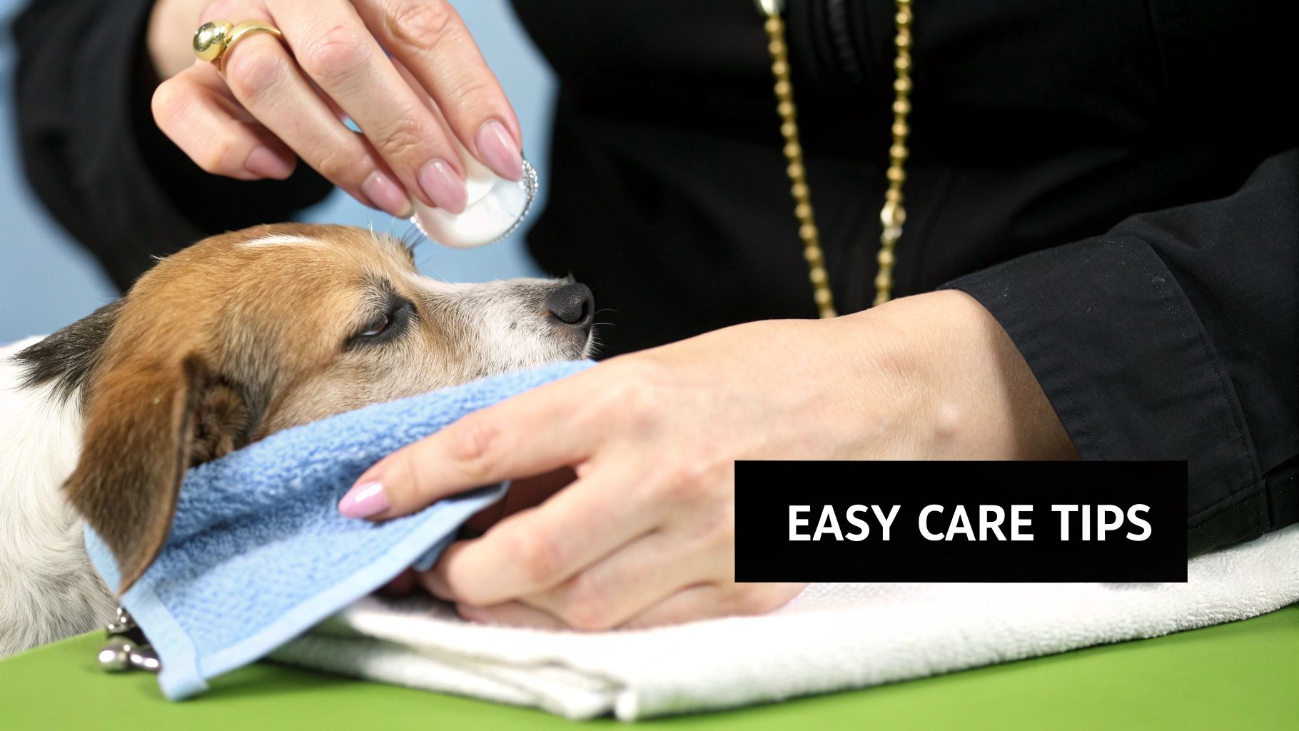 A person holding a small, round pendant with an engraved pet paw print.