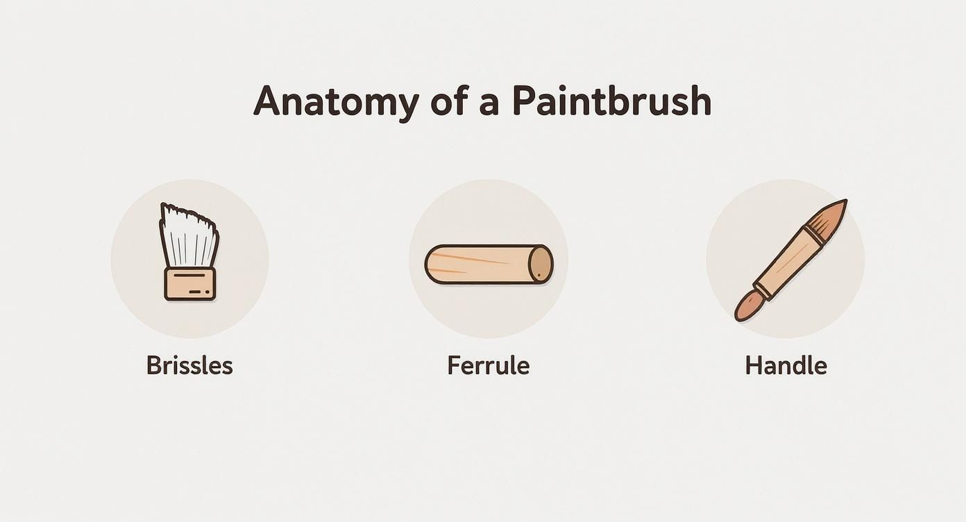 Infographic about best paint brushes for paint by number