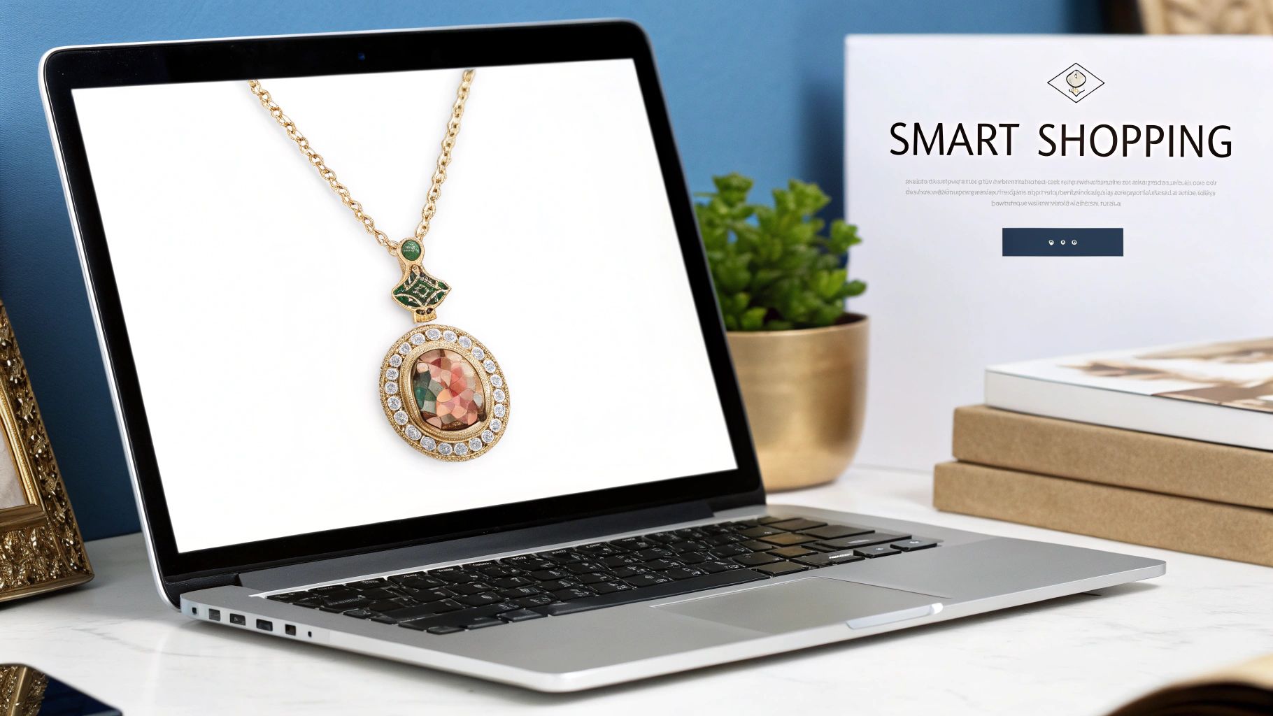 A close-up shot of a person's hands holding a photo pendant, inspecting its quality.