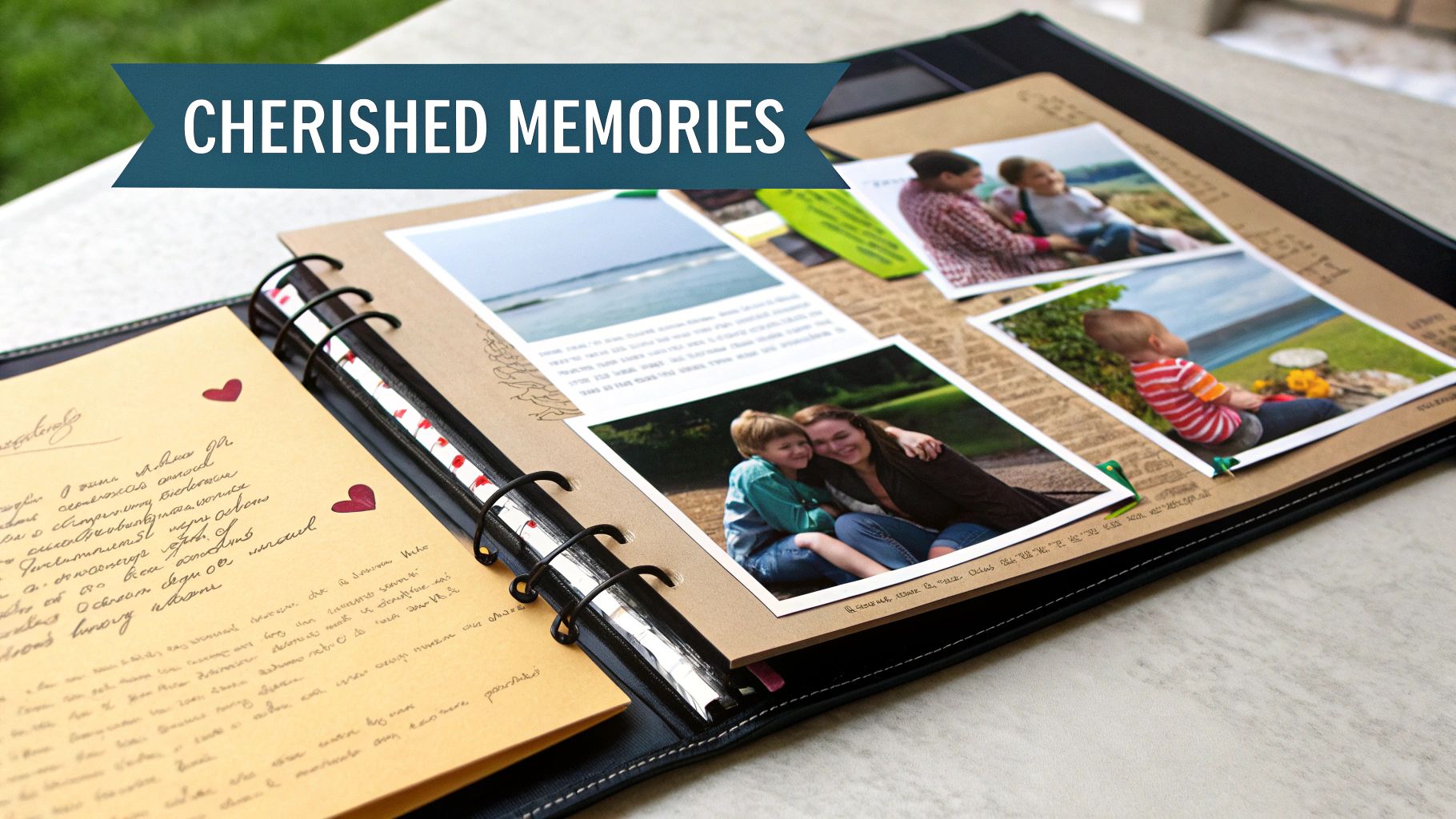 A custom-illustrated family portrait hanging on a wall, showcasing multiple generations with warmth and detail.