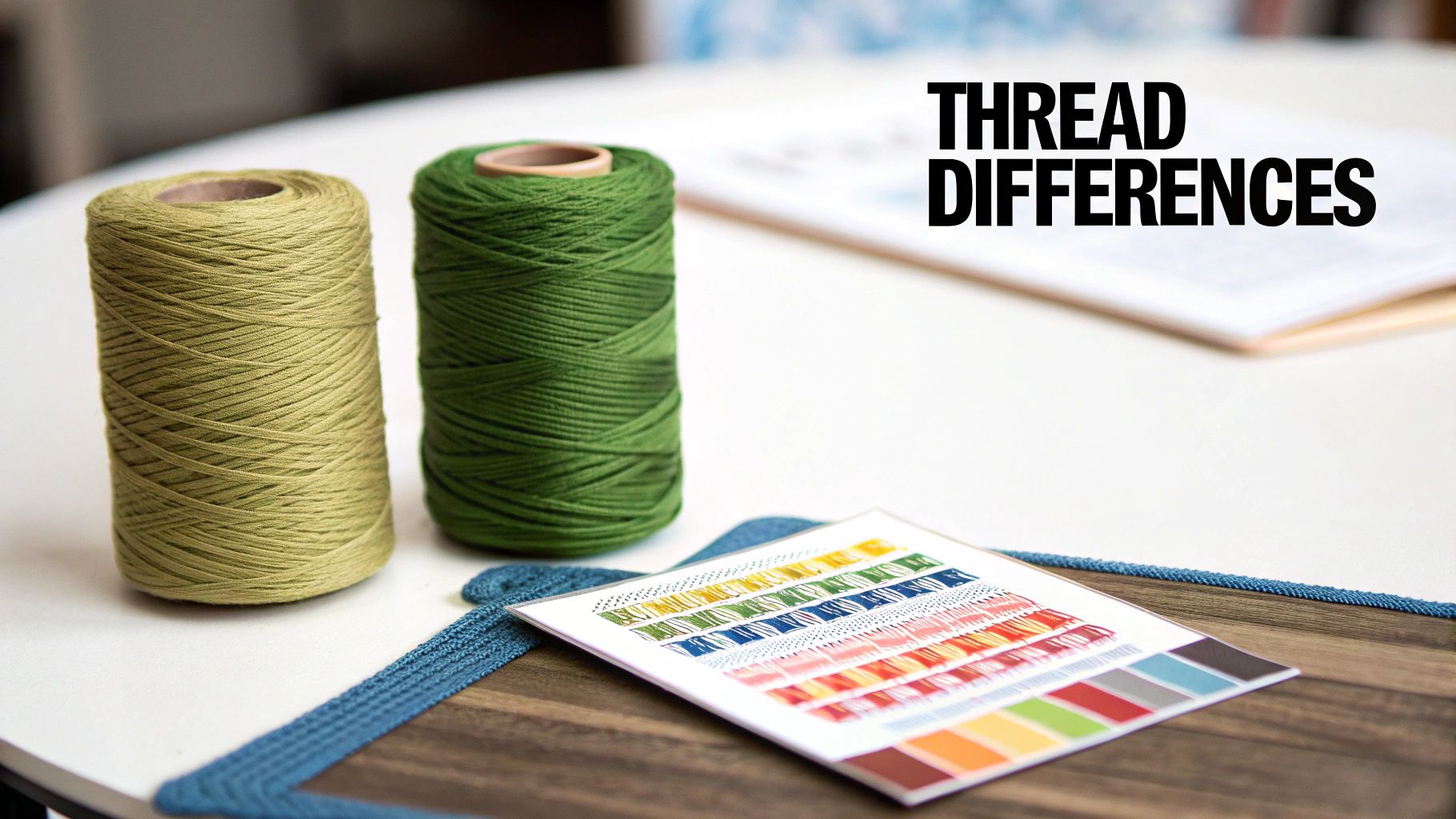 A vibrant collection of multi-colored embroidery floss skeins arranged neatly in a row, showcasing a wide spectrum of hues.