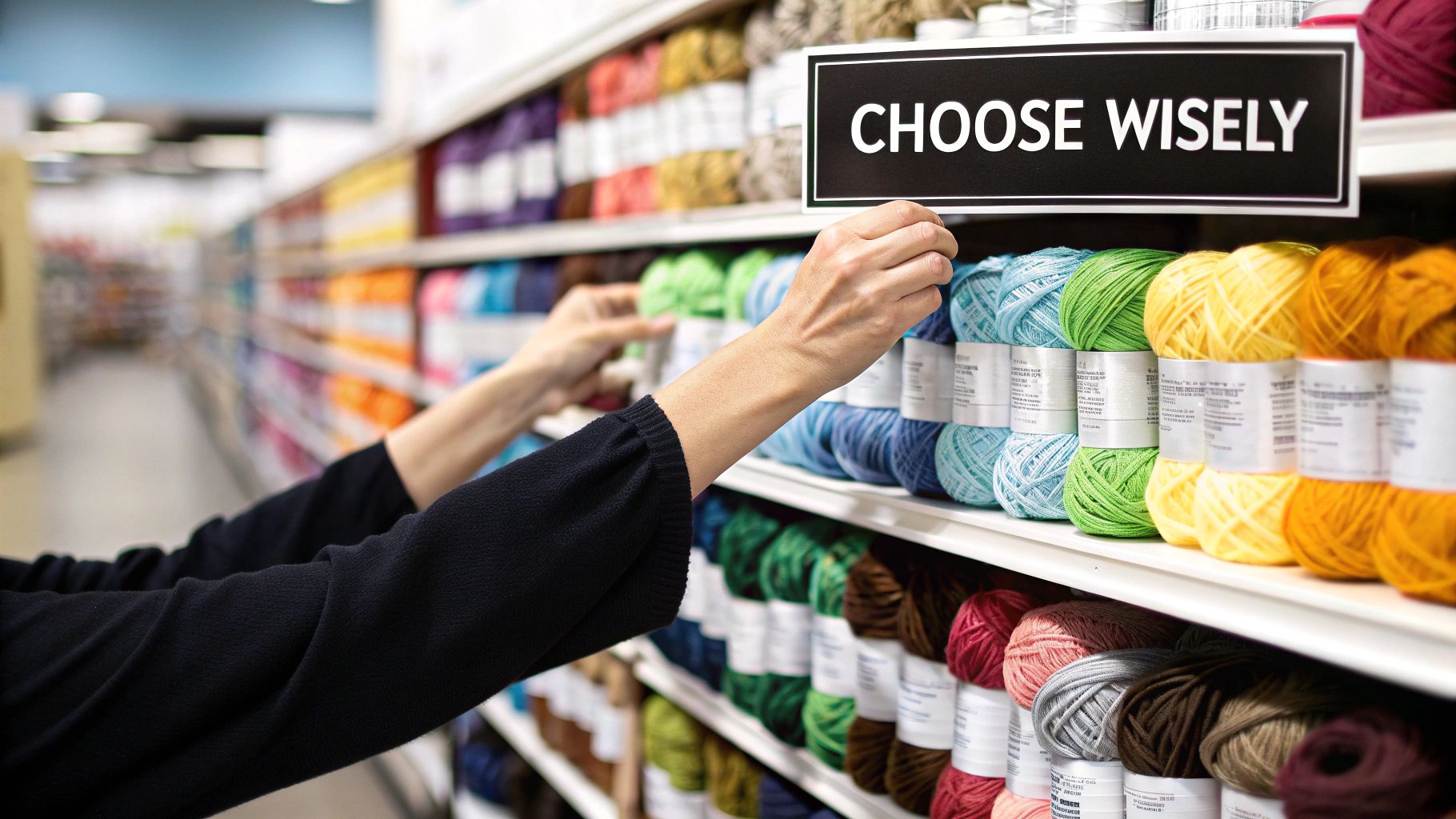 Colorful embroidery floss skeins