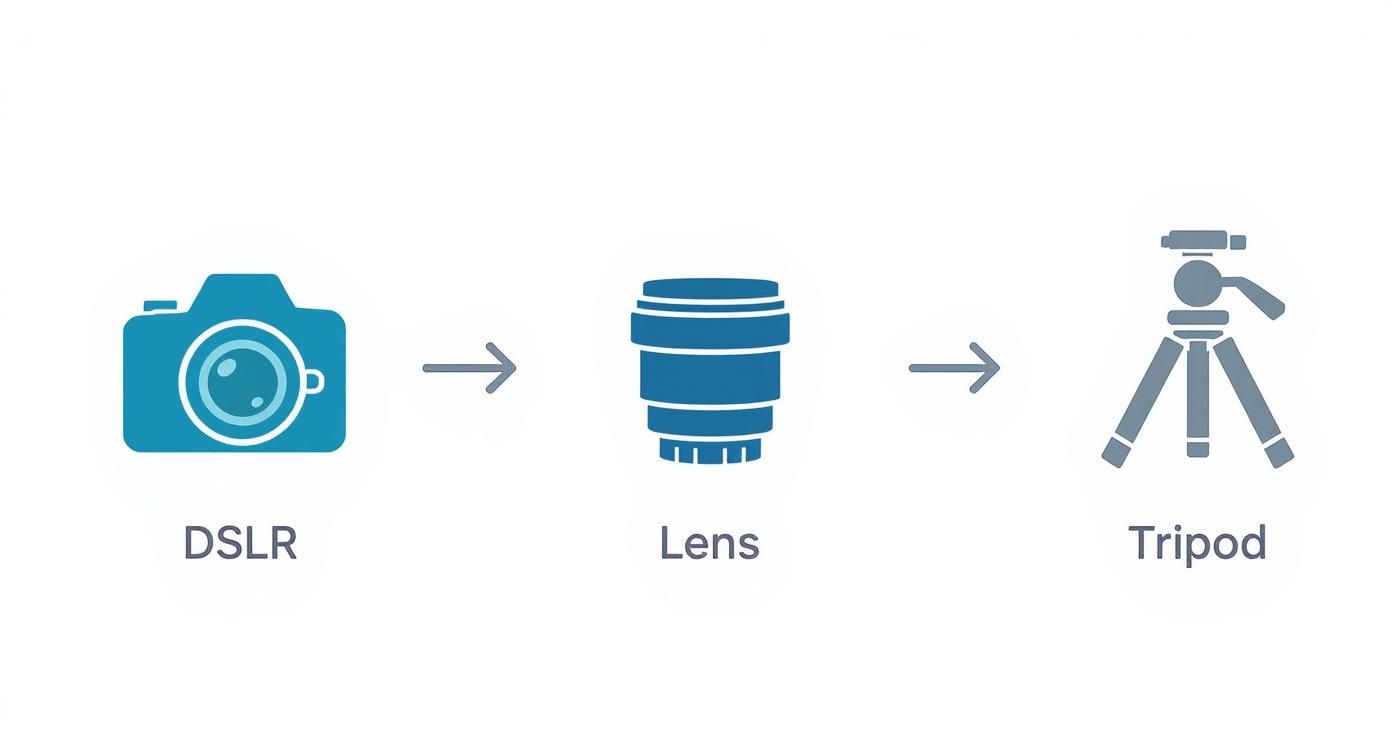 Infographic about how to photograph artwork for prints