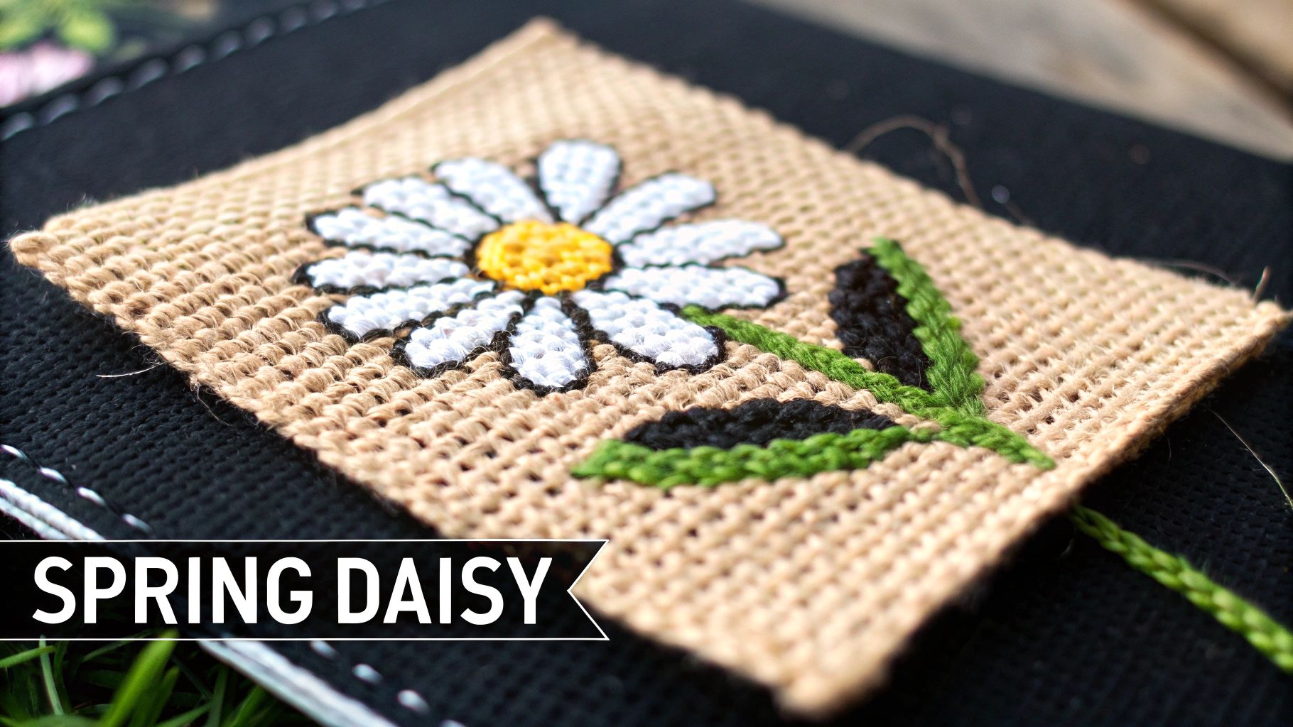 Simple Daisy Motif by Natalia Samplers