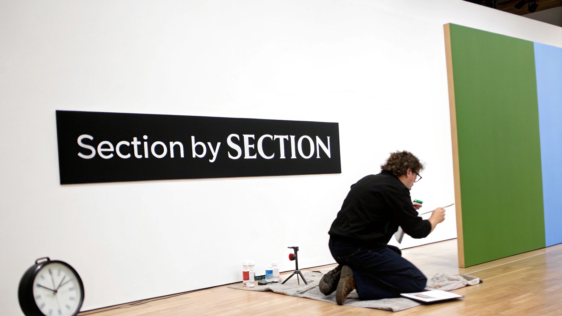 Work in Sections and Take Breaks