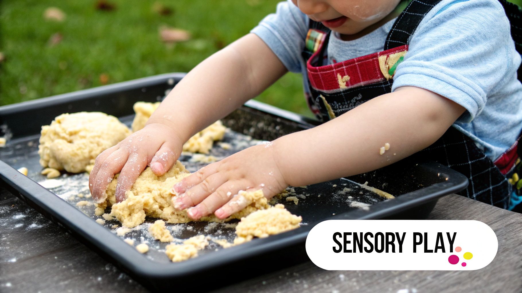 Sensory Play with Playdough