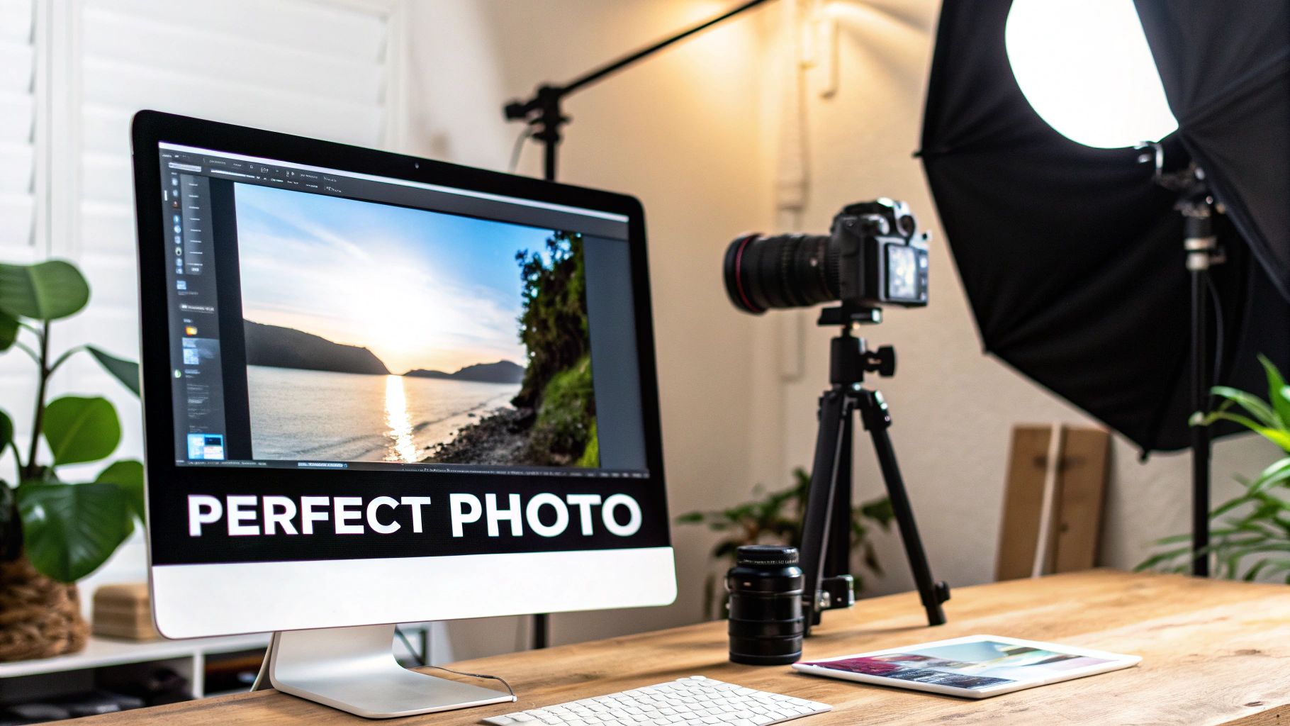 Woman smiling while looking at a personalized keychain with picture