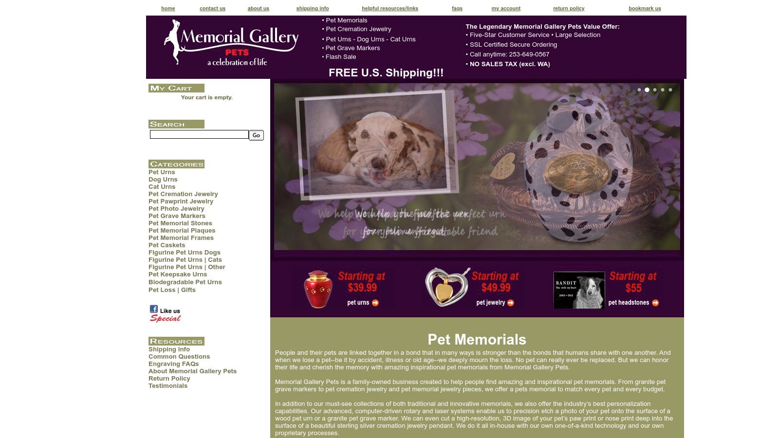 Personalized Pet Memorial Shadow Box by Memorial Gallery Pets