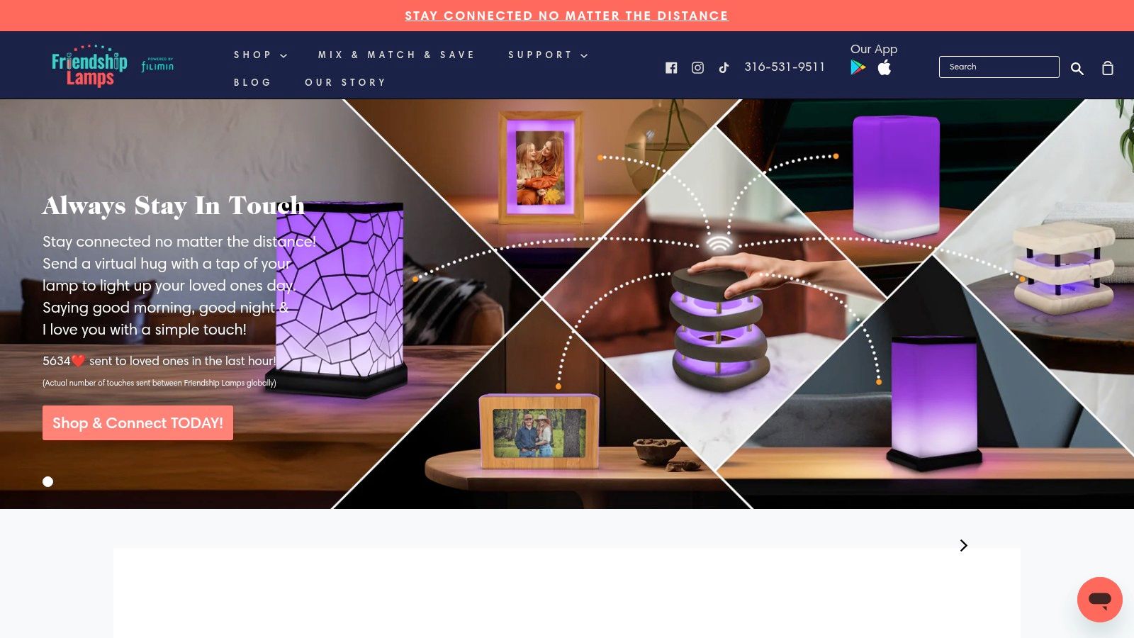 Long Distance Touch Lamps