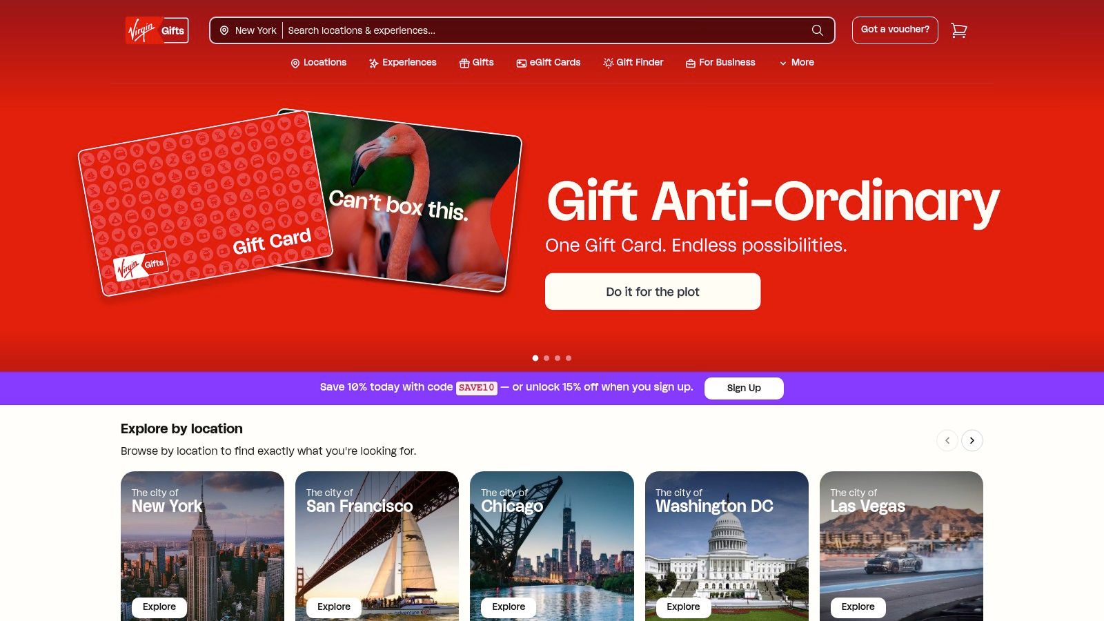 Virgin Experience Gifts