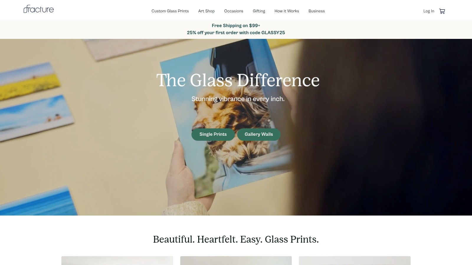 Fracture Glass Photo Prints