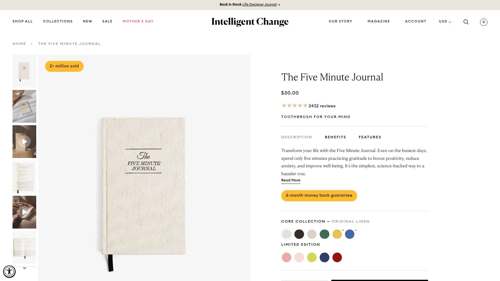 The Five Minute Journal