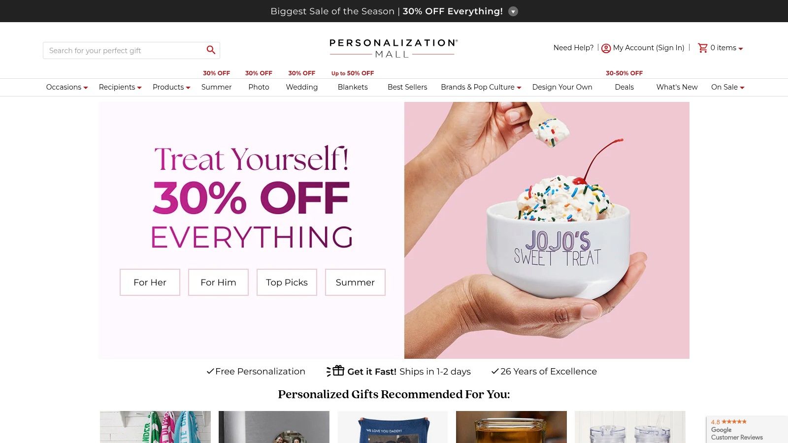 Personalization Mall