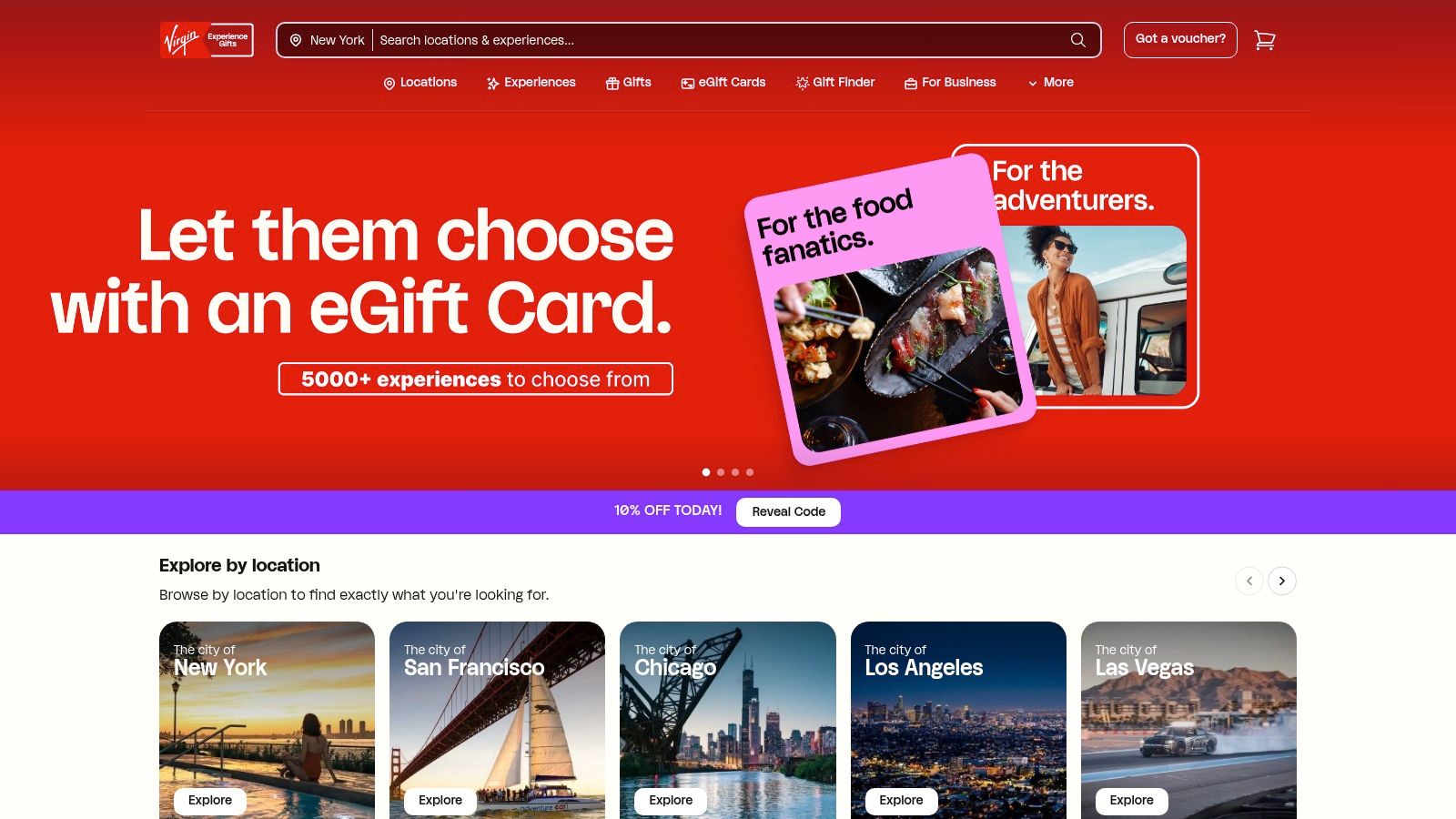 Virgin Experience Gifts