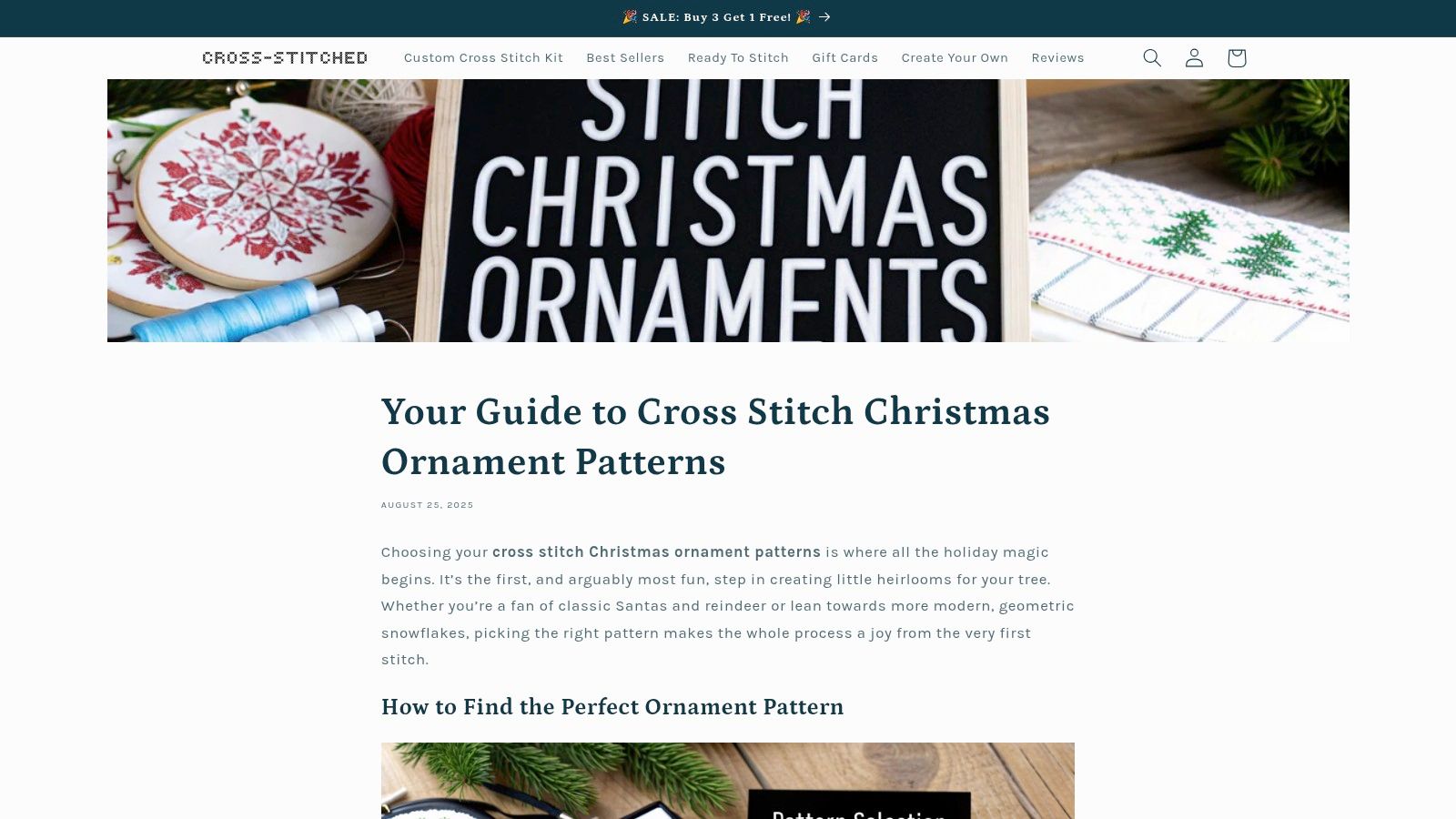 Your Guide to Cross Stitch Christmas Ornament Patterns