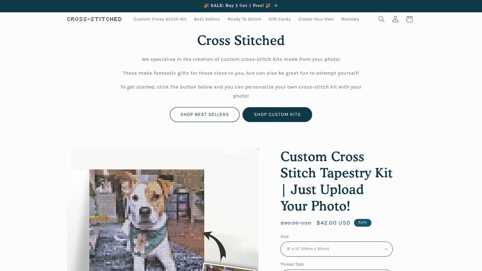 Cross Stitched: Transform a Cherished Photo into a Timeless Work of Art