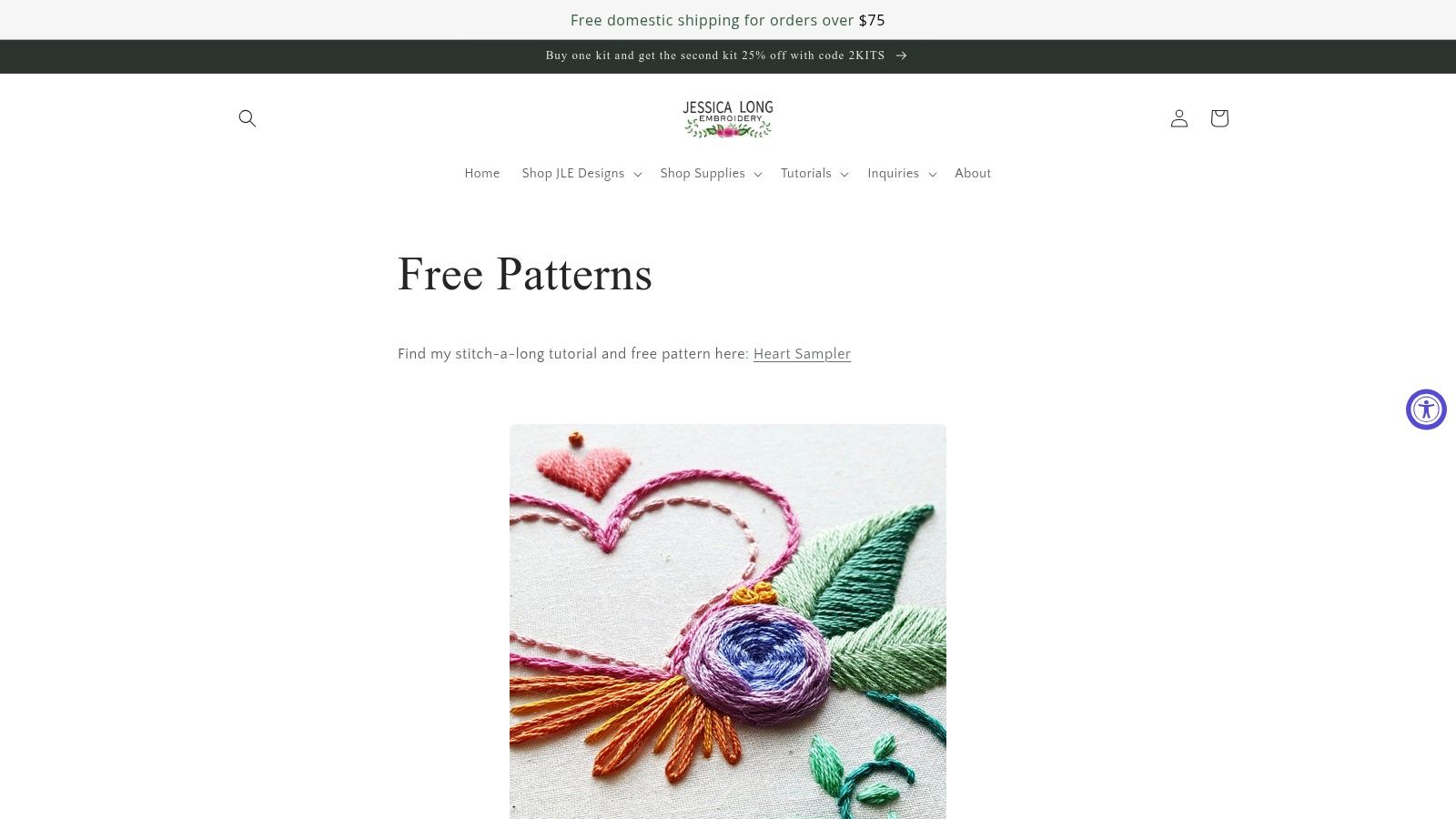 Jessica Long Embroidery