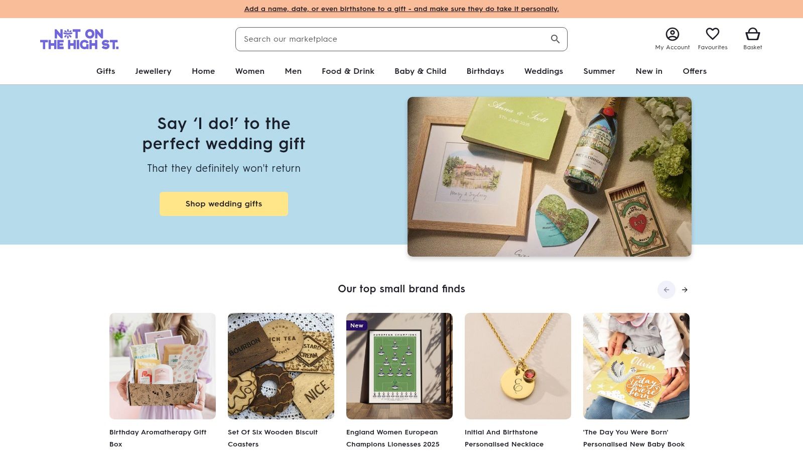 Not On The High Street