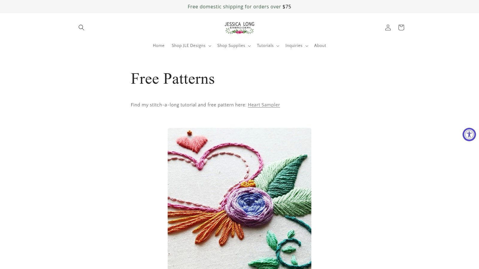 Jessica Long Embroidery