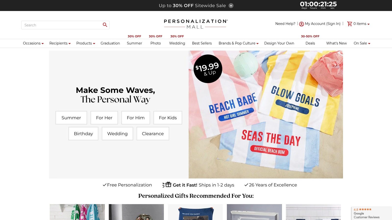 Personalization Mall